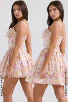 ANVA Lace Backless Mini Dress