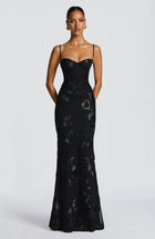 ASWA Off-Shoulder Maxi Dress