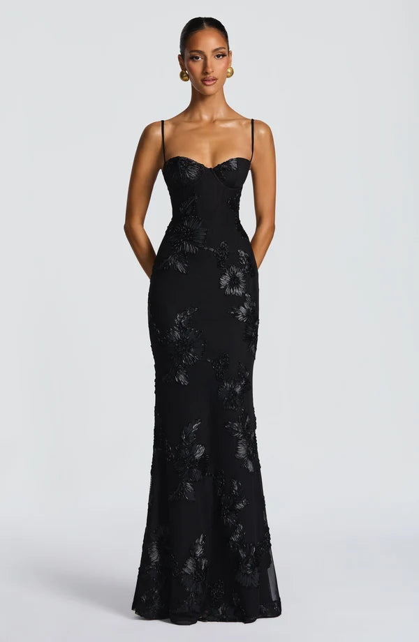 ASWA Off-Shoulder Maxi Dress