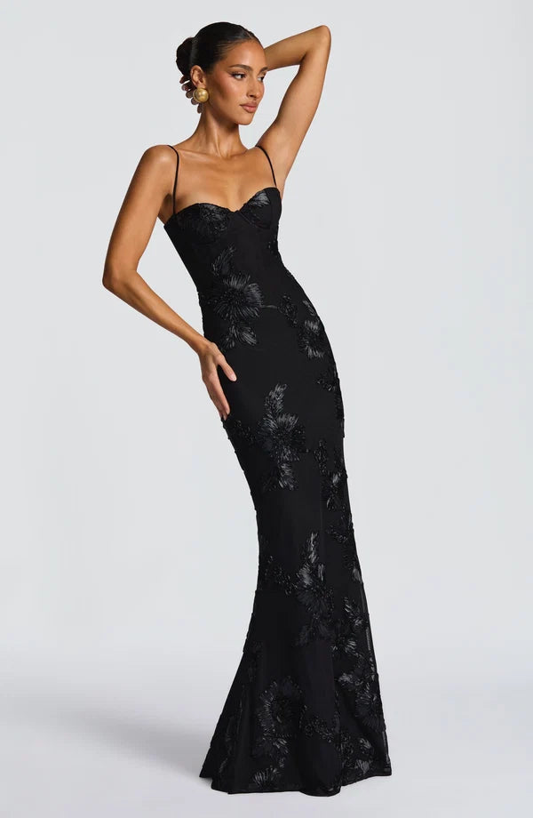 ASWA Off-Shoulder Maxi Dress