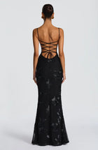 ASWA Off-Shoulder Maxi Dress
