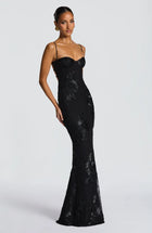 ASWA Off-Shoulder Maxi Dress