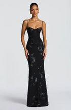 ASWA Off-Shoulder Maxi Dress