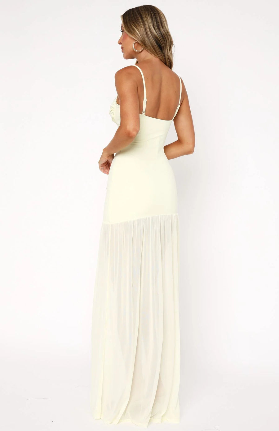 AUKA Mesh Backless Dress