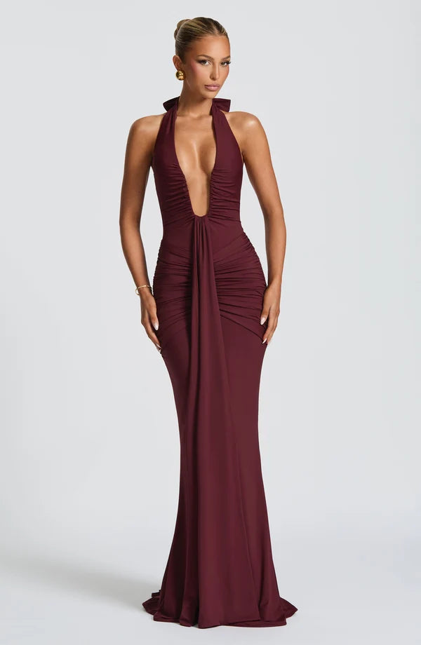 AUUA Halter Maxi Dress