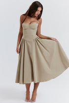 AOEA Backless Midi Dress