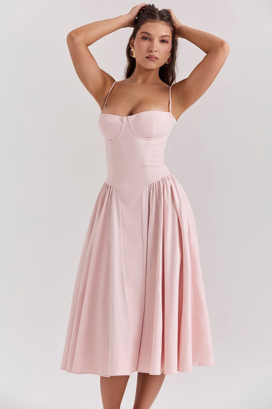 AOEA Backless Midi Dress
