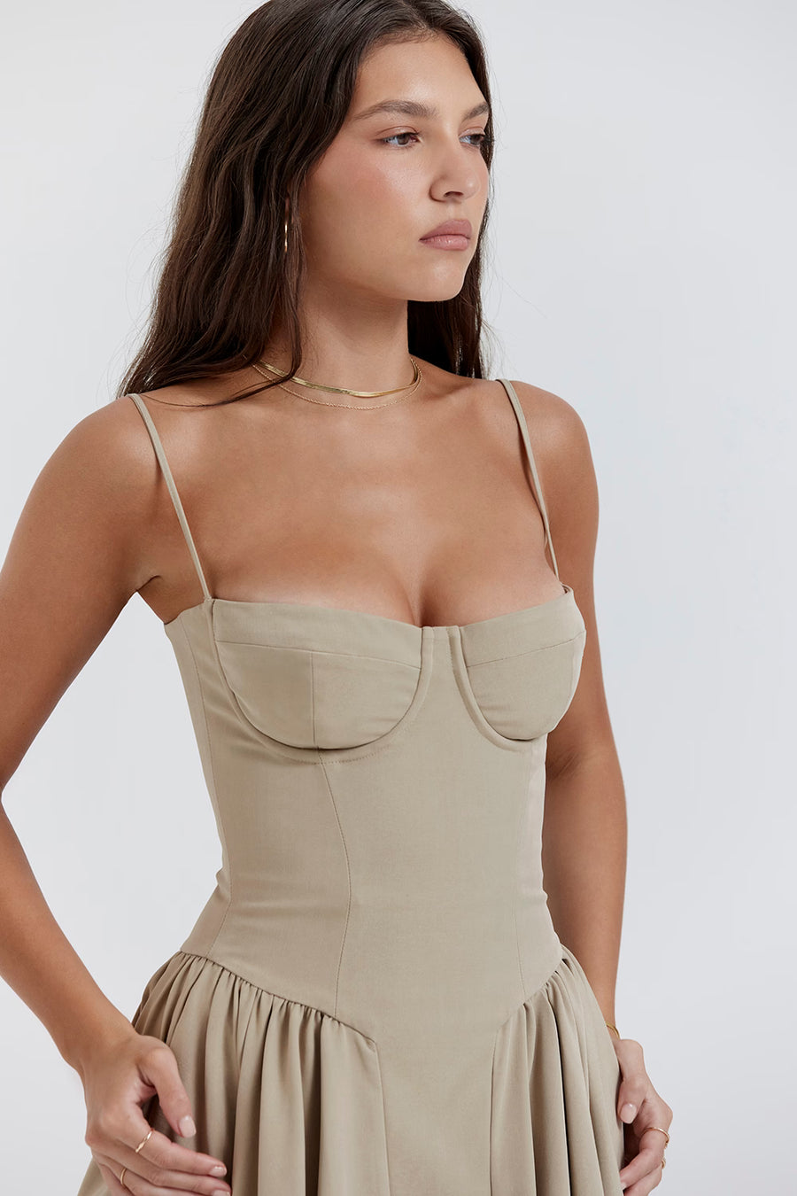 AOEA Backless Midi Dress