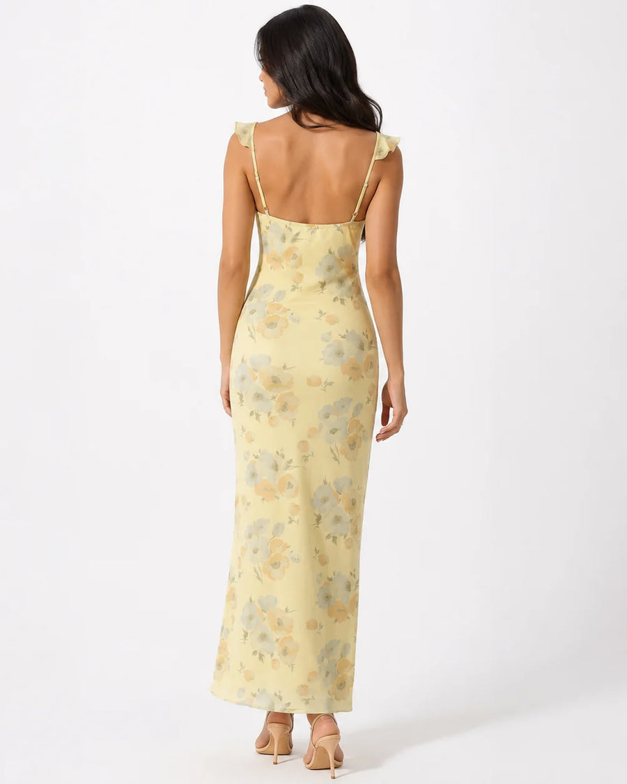 AGLA Floral Backless Dress