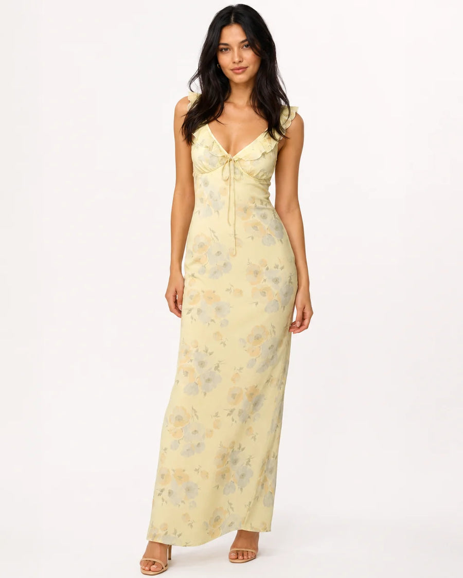 AGLA Floral Backless Dress