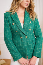 REINA Houndstooth Blazer Coat